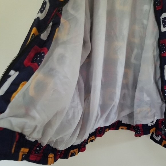 Vintage Spirit First Art Deco Windbreaker 90s Track Style Size Large - Picture 4 of 9